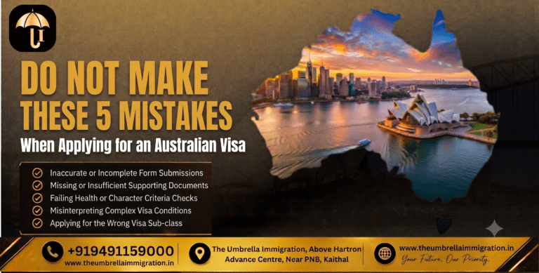 Do not make these 5 mistakes when applying for an Australian visa.